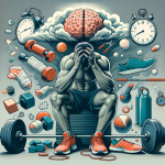 An illustration depicting the concept of excessive exercise and its adverse effects