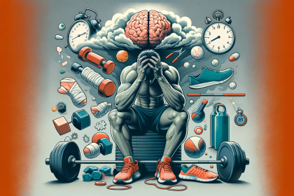 An illustration depicting the concept of excessive exercise and its adverse effects