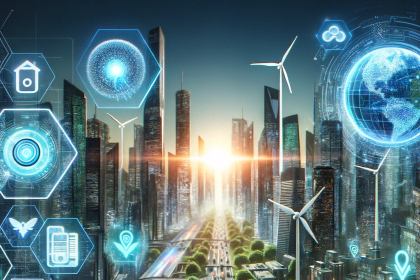 Futuristic image showcasing the top 10 tech trends reshaping the world in 2023, including AI advancements, virtual reality experiences, green technology