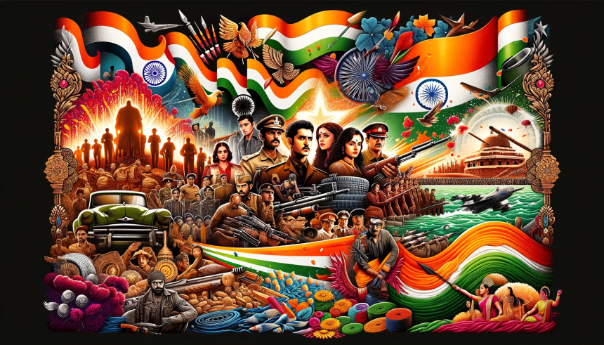 theme of patriotism in Bollywood films, in celebration of Republic Day