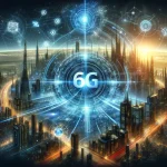 A futuristic image that visually represents the concept of 6G technology