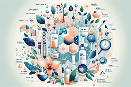 An illustration that encapsulates the essence of a comprehensive skincare regimen