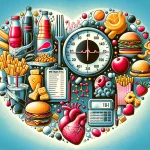 An illustration that visually represents the impact of ultra-processed foods on metabolic health