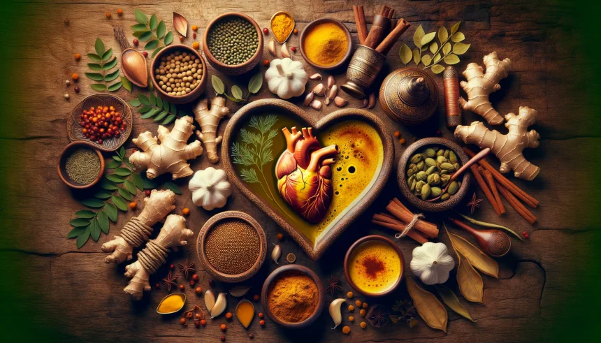 Ayurvedic traditions with the theme of heart health and arterial cleansing