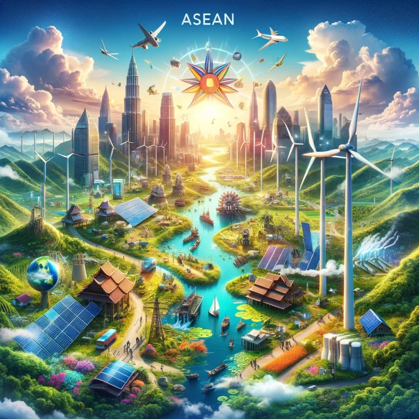 The concept of ASEAN nations working together to increase renewable energy production