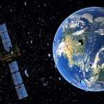 Satellite,In,Orbit,Among,Space,Debris-3d,Illustration